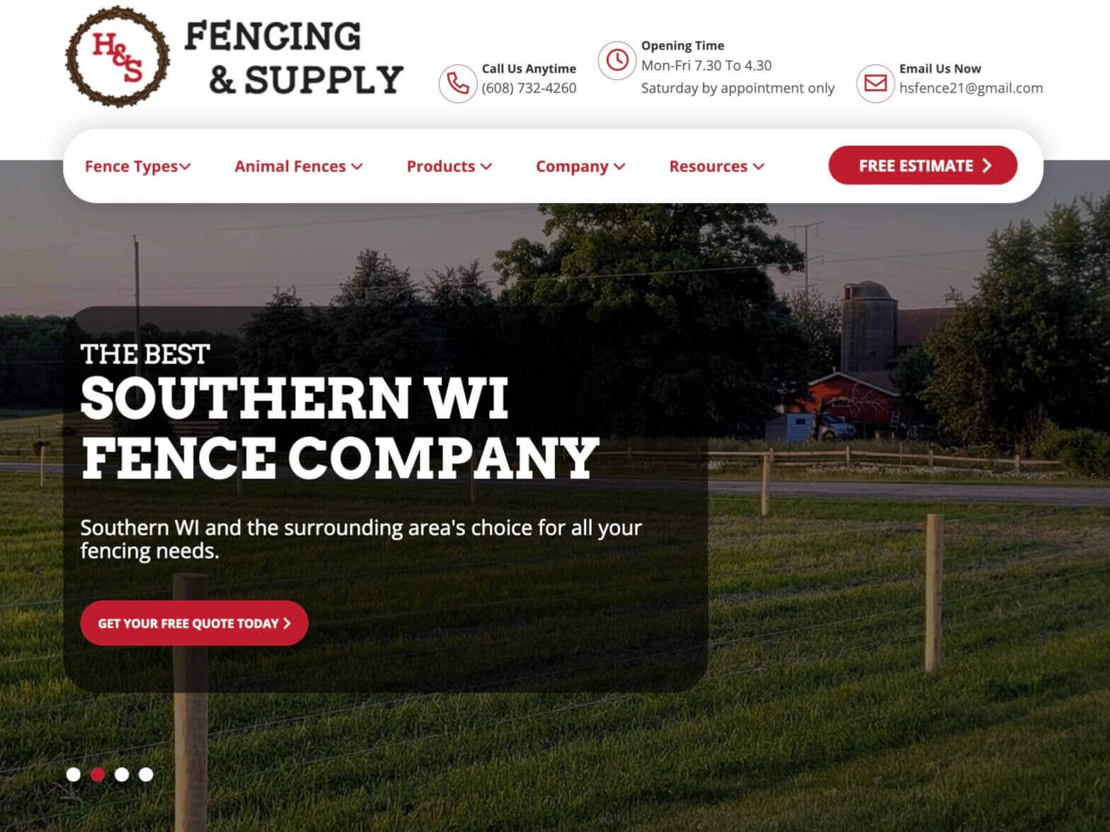 Photo of a Madison Wisconsin fence company