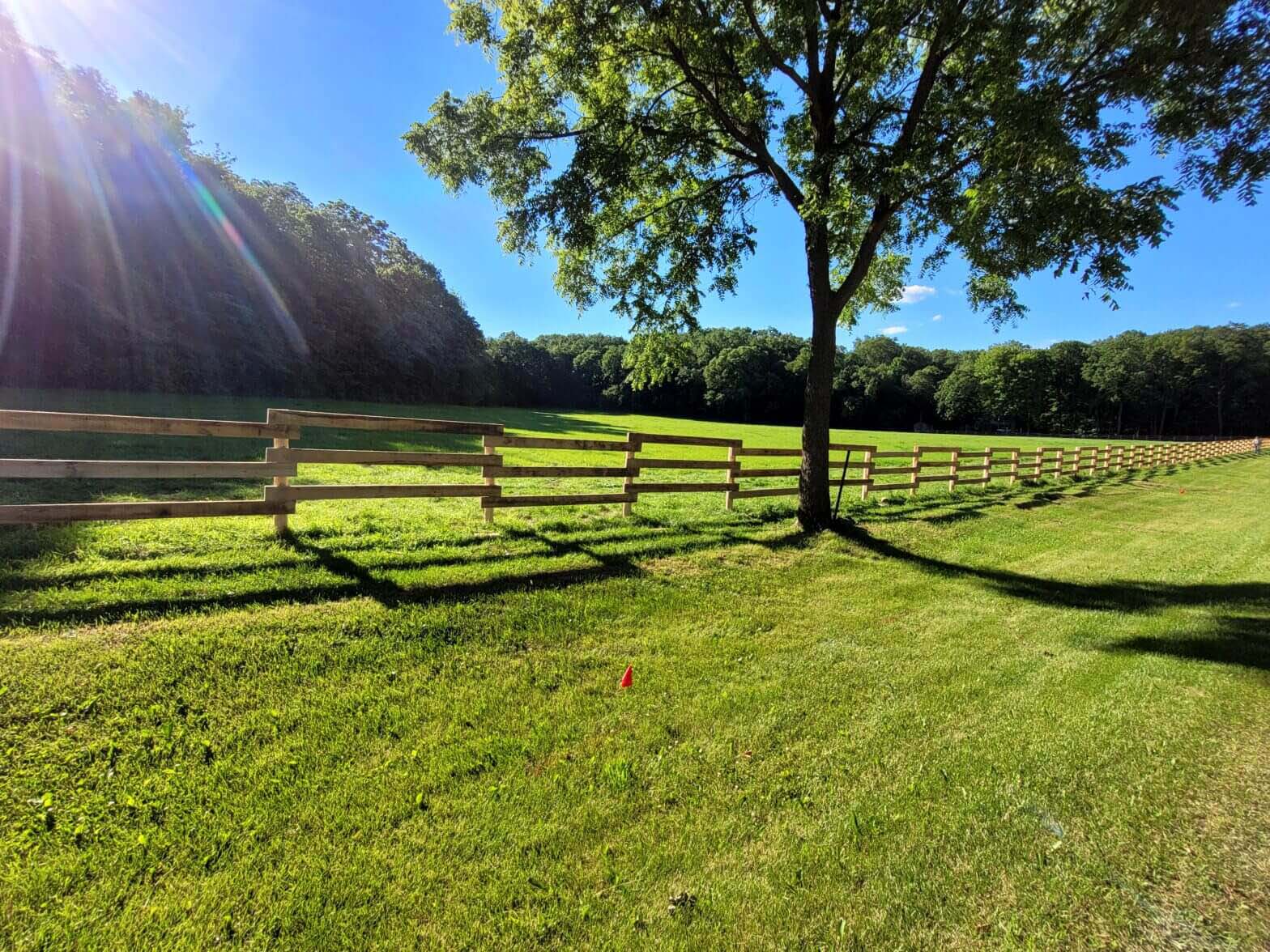 Photo of a wood fence from a Southern Wisconsin fence company