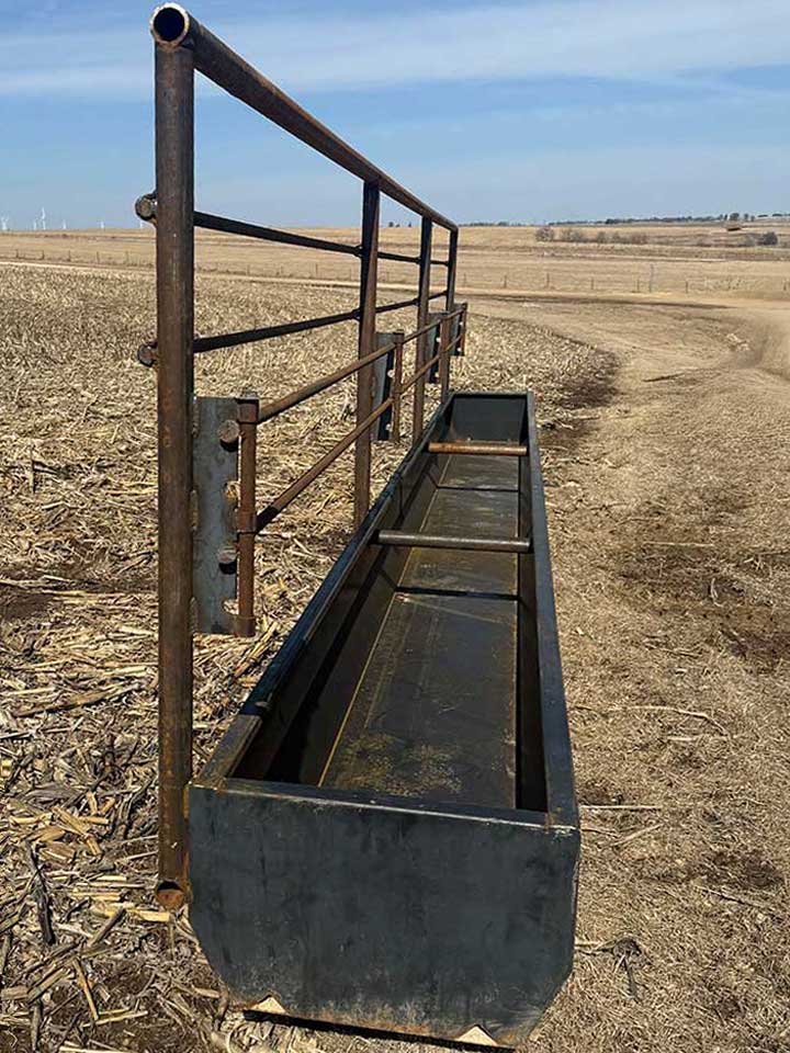 Portable Fence Line Feed Bunks for sale in Madison Wisconsin