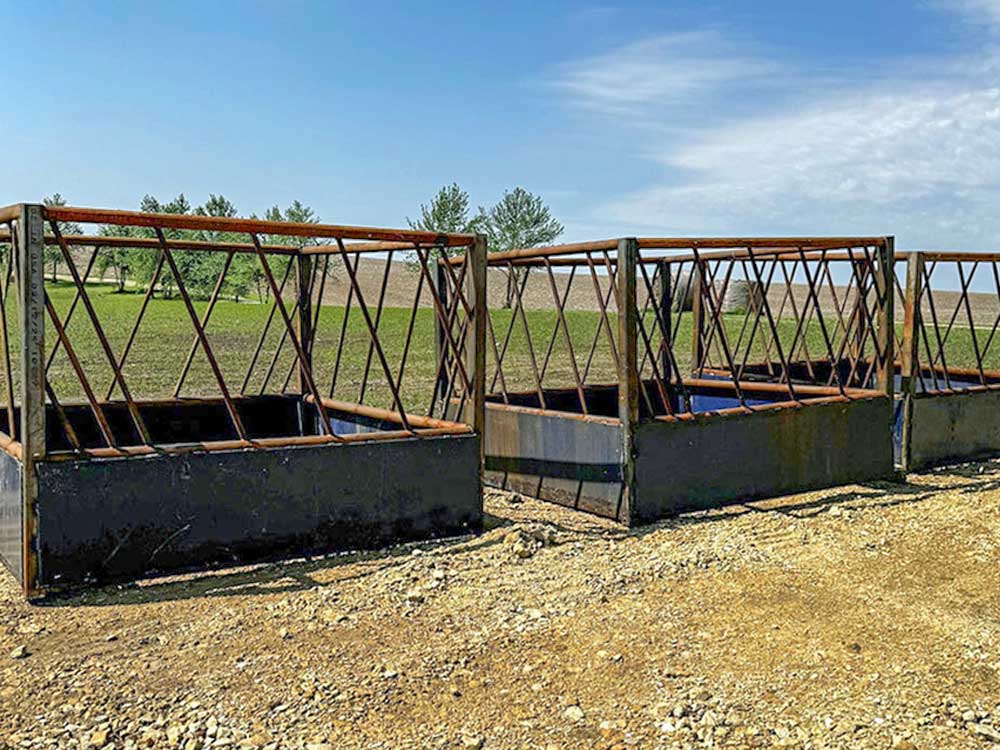 Fence with Farm Bale Feeder 7x7 in Madison Wisconsin