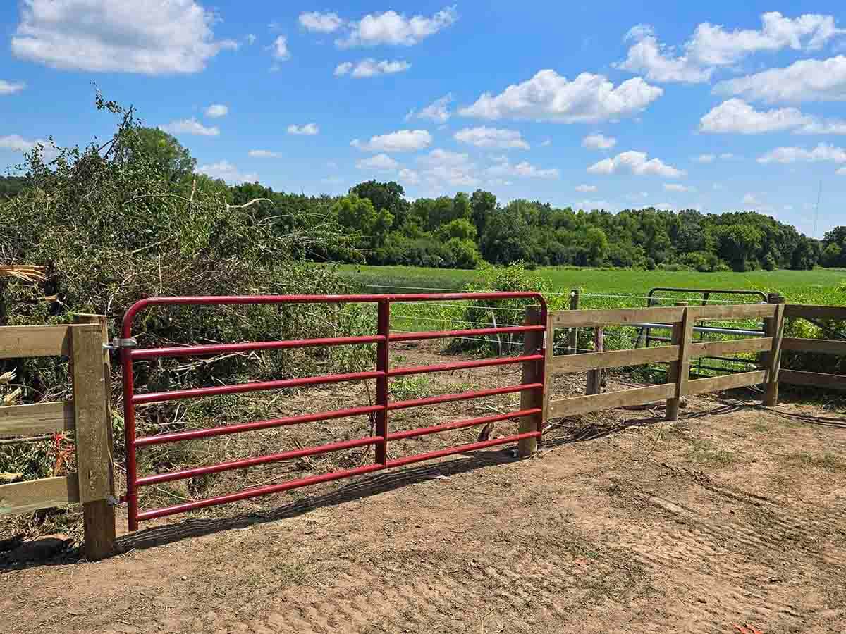 Fence with Rustic Post and Board Fence in Madison Wisconsin
