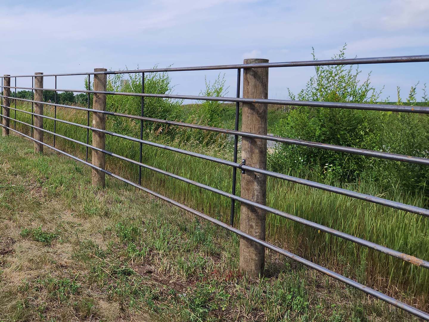 Fence with Linden Wisconsin Pipe Farm Fence in Madison Wisconsin