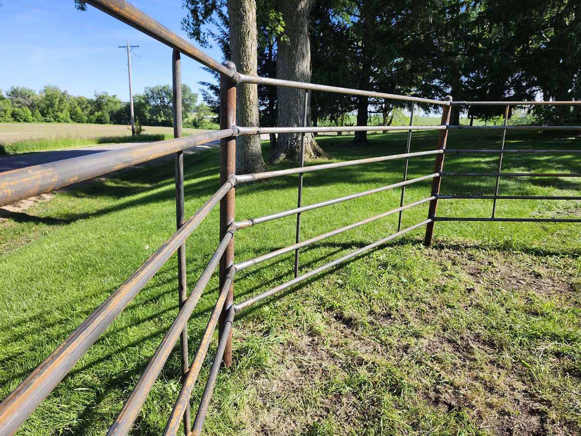 Fence with Pipe Farm Fence Linden Wisconsin in Madison Wisconsin