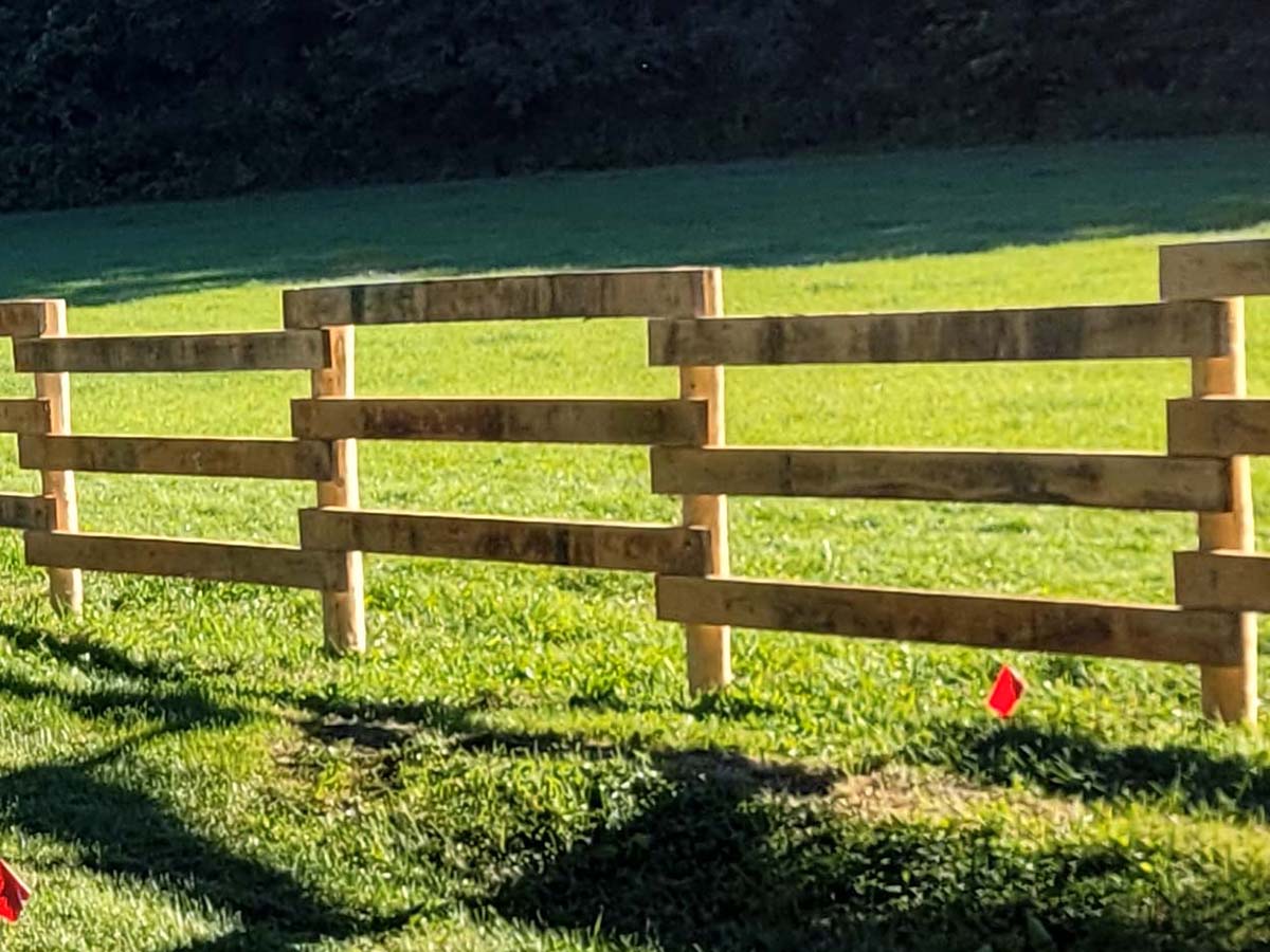 Fence with Linden Wisconsin Wood Farm Fence in Madison Wisconsin