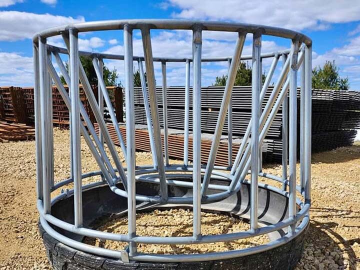 Fence with Extreme Duty Haysaver Feeder in Madison Wisconsin by H&S Fencing & Supply in Madison Wisconsin