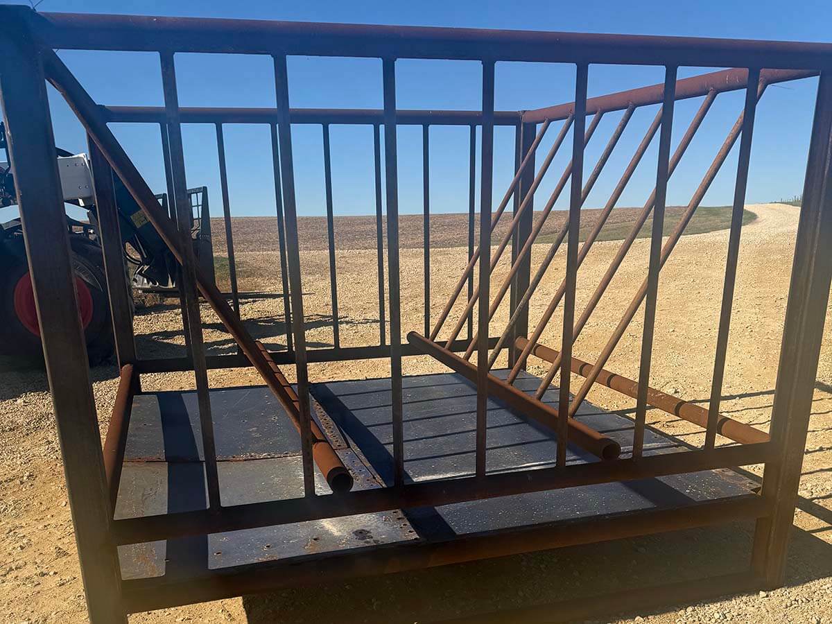 Fence with Haysaver Bale Feeder in Madison Wisconsin by H&S Fencing & Supply in Madison Wisconsin