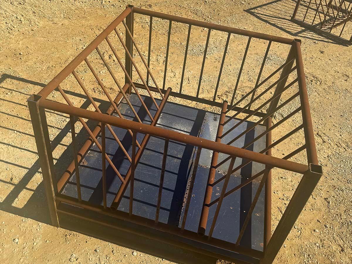 Fence with Haysaver Bale Feeder in Madison Wisconsin by H&S Fencing & Supply in Madison Wisconsin