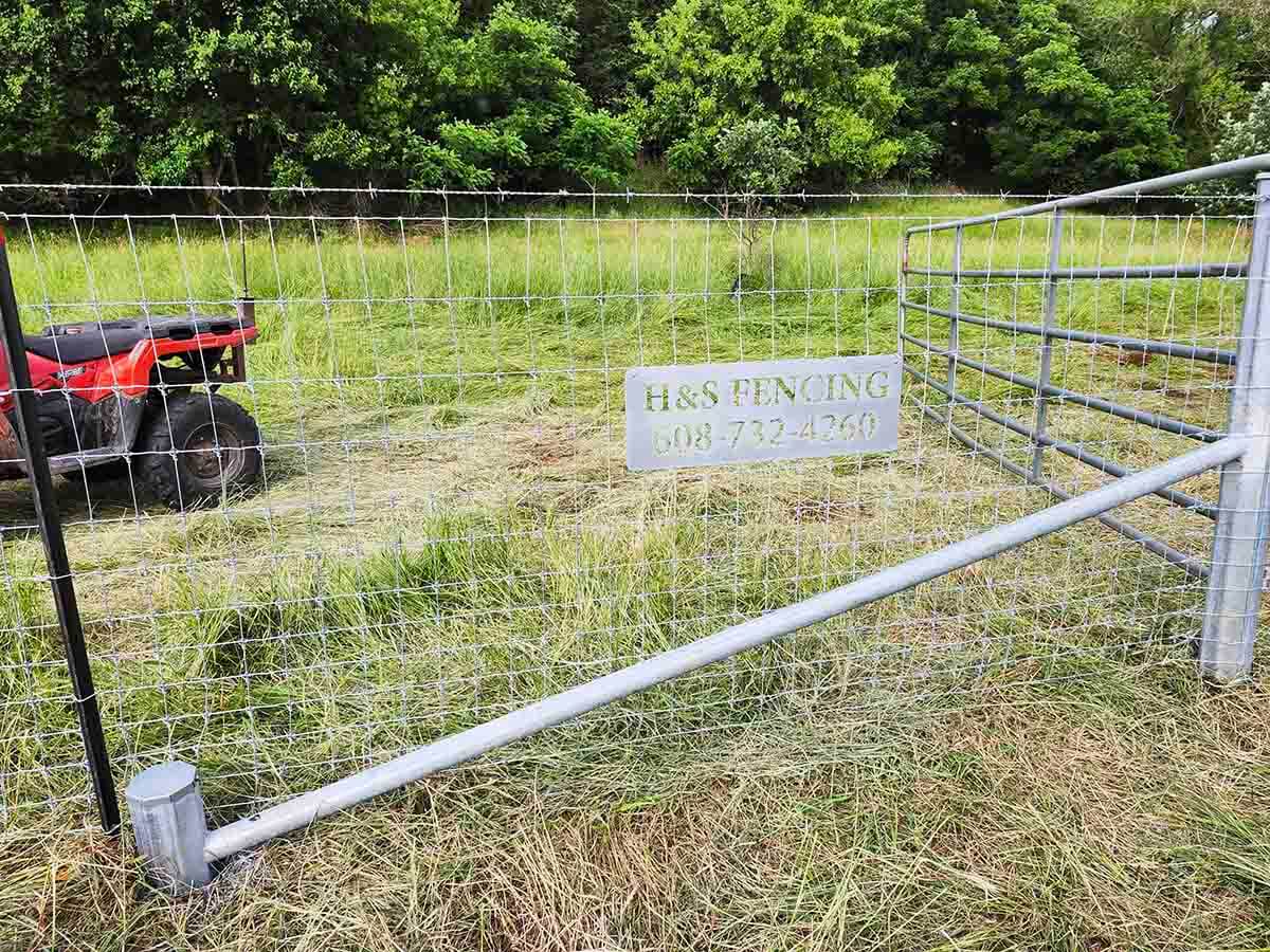 Fence with Agricultural Woven Wire Fence in Madison Wisconsin