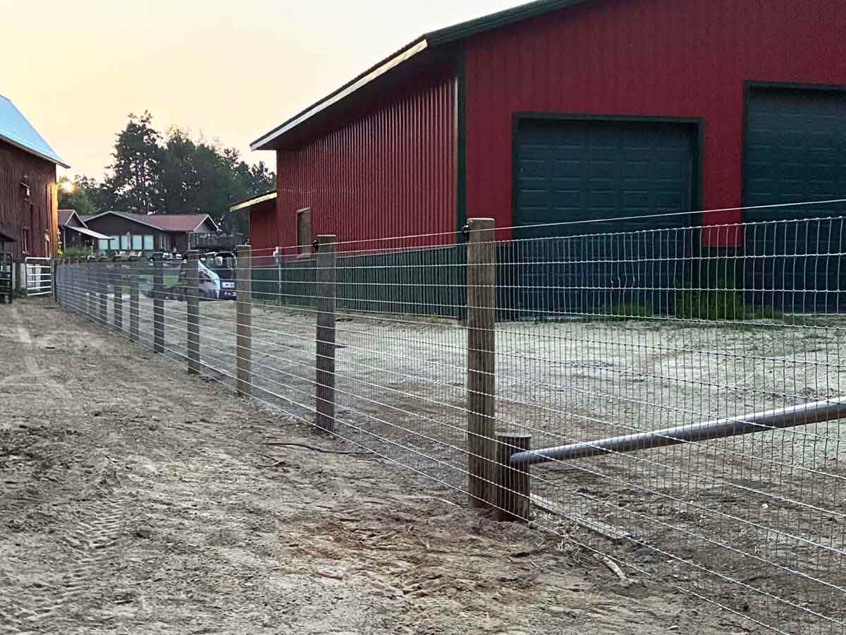 Fence with Galvanized Woven Wire Fence in Madison Wisconsin