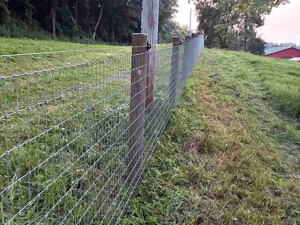 Fence with Woven Wire Fence in Madison Wisconsin