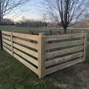Fence installation in Linden, WI