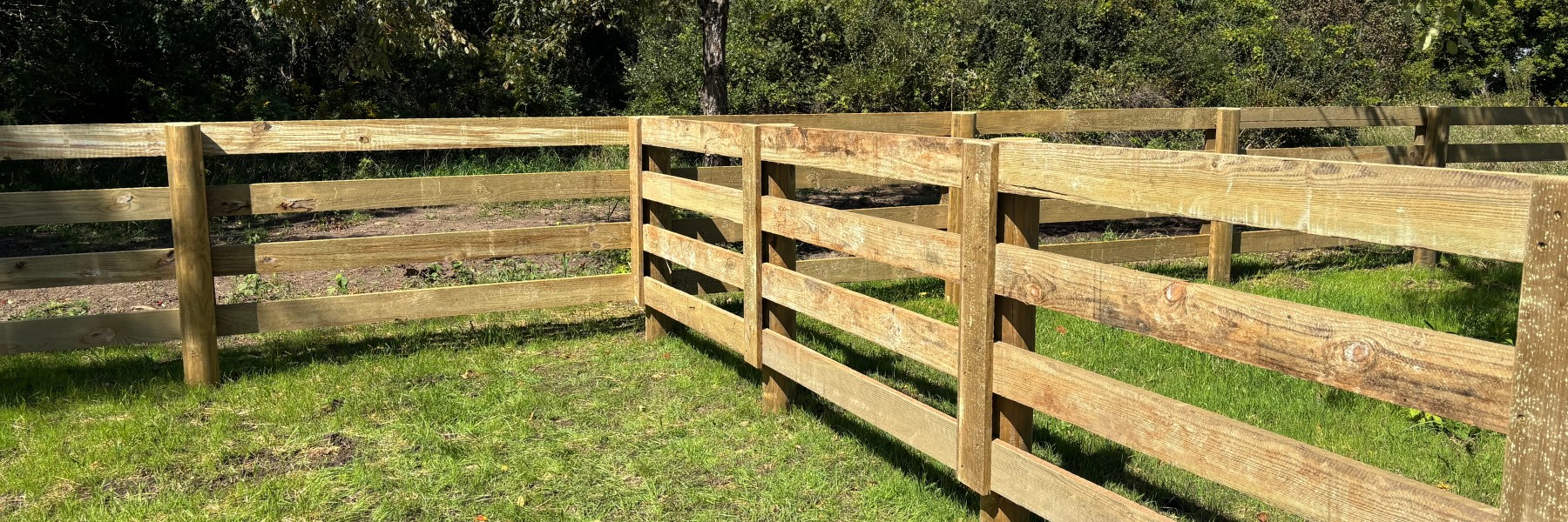 Fence line built by H&S Fencing & Supply near Galena, Illinois