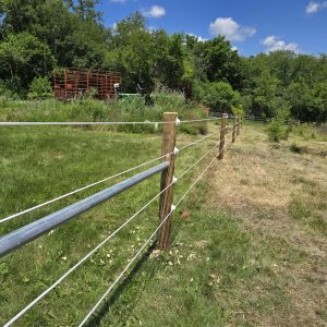 Fence installation in Linden, WI