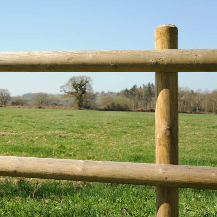 Post and board fence installed near Elizabeth, Illinois