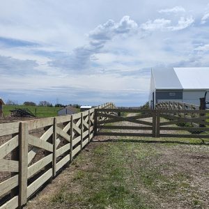 Fence installation in Linden, WI