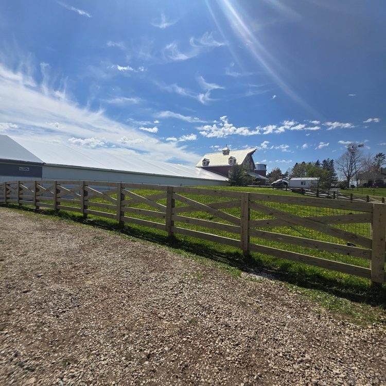 Fence project near Stockton, Illinois