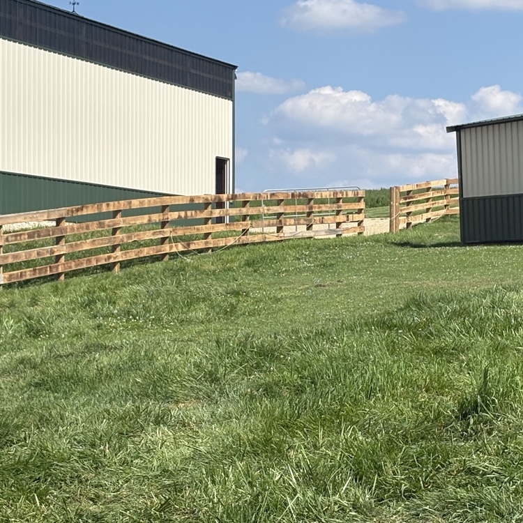 Fence installation in Linden, WI