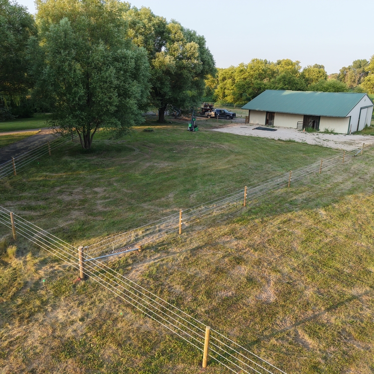 Poly coated fence installed near Verona, Wisconsin