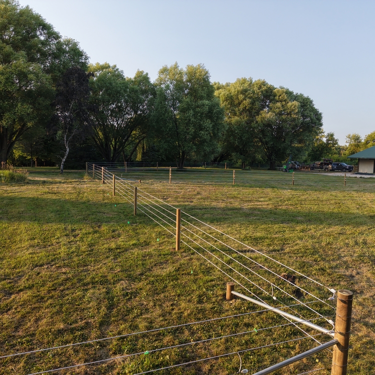Fence installation in Linden, WI