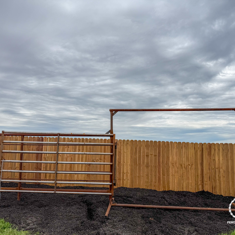Fence project near Beaver Dam, Wisconsin