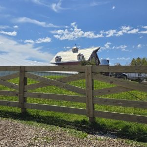 Fence installation in Linden, WI