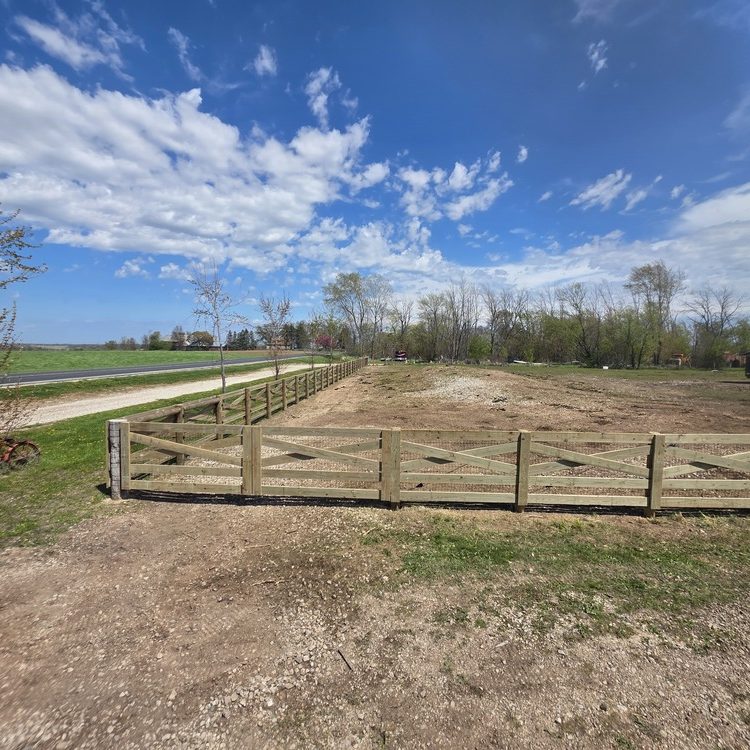 Fence installation in Linden, WI