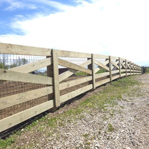 Fence installation in Linden, WI
