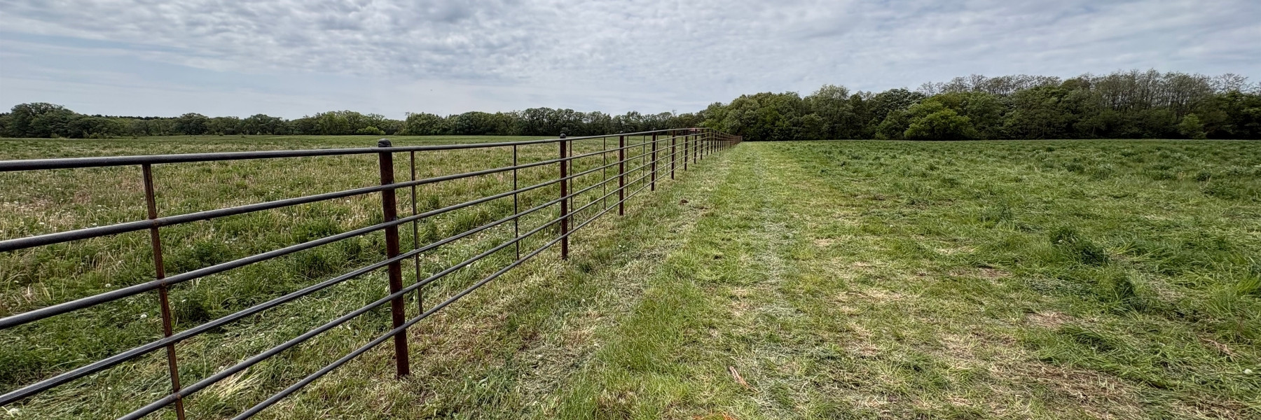 Fence line built by H&S Fencing & Supply near Ridgeway, Wisconsin