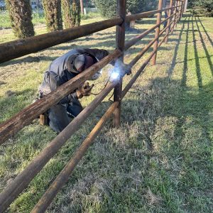 Fence installation in Linden, WI