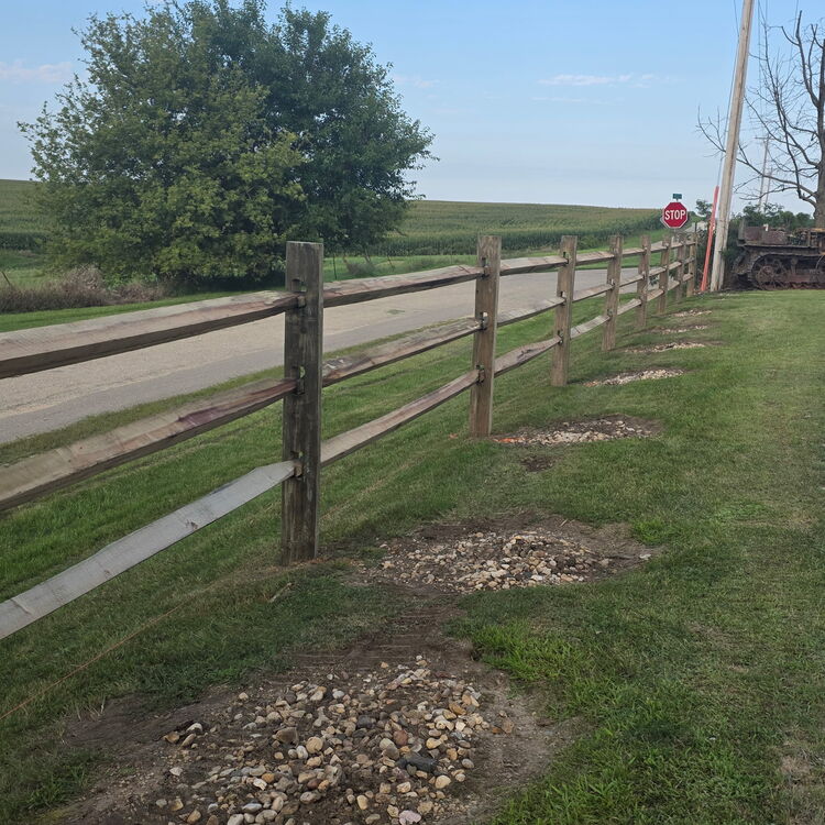 Fence installation in Linden, WI